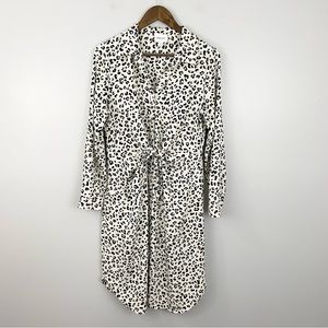 Nine West Cheetah Print Knot Front Dress
